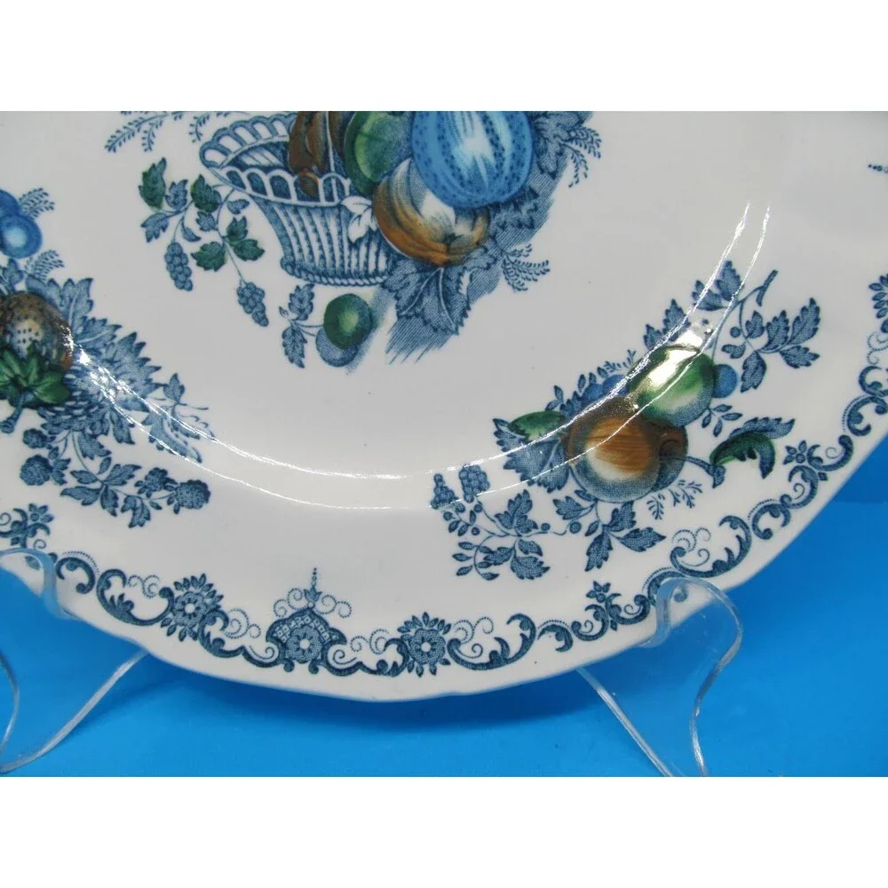 Masons Fruit Basket Blue 9